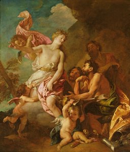 Venus pide armas a Vulcano para Eneas de Charles de la Fosse